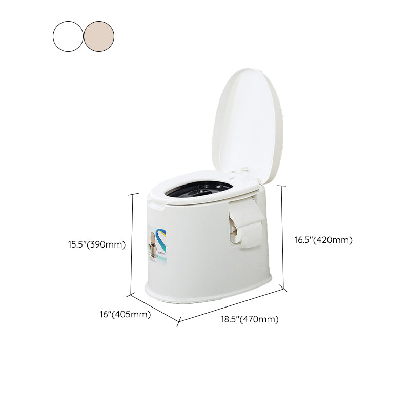 Contemporary Plastic Urine Toilet Floor Mounted Toilet Bowl with Seat for Washroom Clearhalo 'Bathroom Remodel & Bathroom Fixtures' 'Home Improvement' 'home_improvement' 'home_improvement_toilets' 'Toilets & Bidets' 'Toilets' 6623933