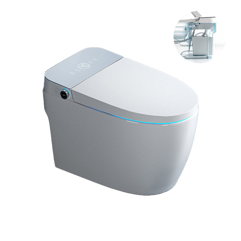 Modern One-Piece Toilet Bowl Floor Mounted Urine Toilet with Concealed Tank for Washroom Grey Clearhalo 'Bathroom Remodel & Bathroom Fixtures' 'Home Improvement' 'home_improvement' 'home_improvement_toilets' 'Toilets & Bidets' 'Toilets' 6623961