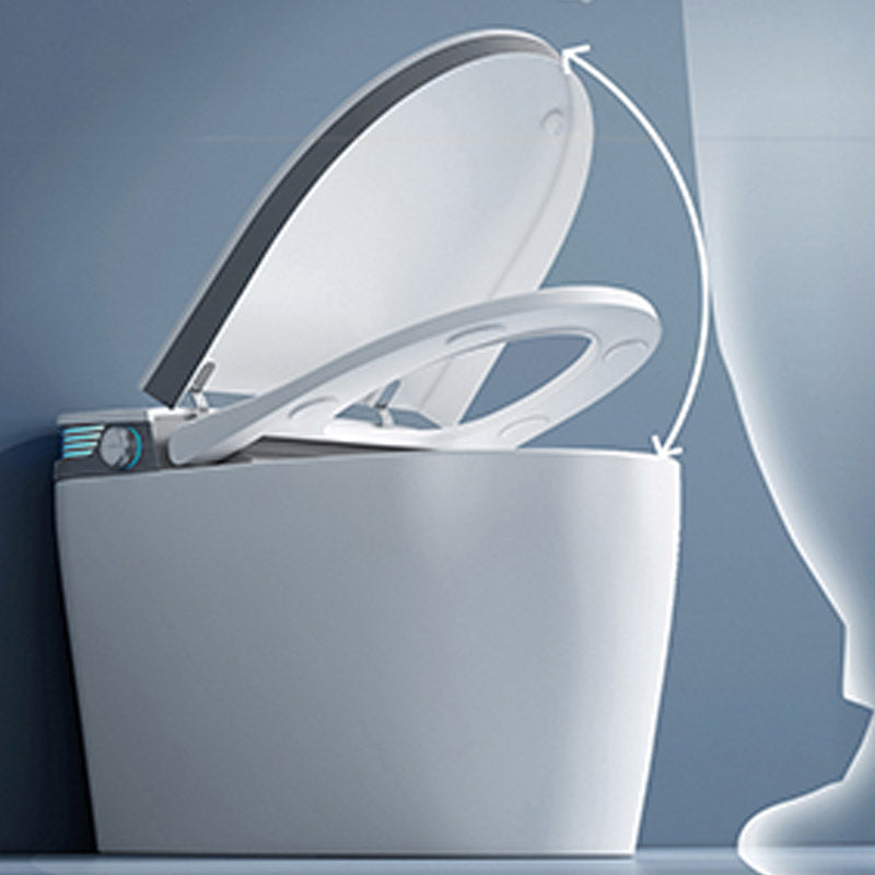 Modern One-Piece Toilet Bowl Floor Mounted Urine Toilet with Slow Close Seat for Washroom Clearhalo 'Bathroom Remodel & Bathroom Fixtures' 'Home Improvement' 'home_improvement' 'home_improvement_toilets' 'Toilets & Bidets' 'Toilets' 6623983