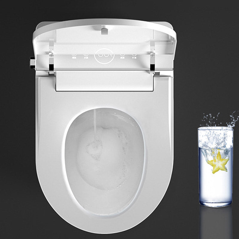 Modern 1-Piece Toilet Floor Mounted Urine Toilet with Slow Close Seat for Washroom Clearhalo 'Bathroom Remodel & Bathroom Fixtures' 'Home Improvement' 'home_improvement' 'home_improvement_toilets' 'Toilets & Bidets' 'Toilets' 6624012