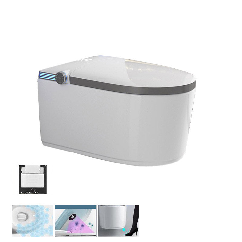 Modern 1-Piece Toilet Bowl In-Wall Urine Toilet with Slow Close Seat for Washroom Toilet with Low Tanker Clearhalo 'Bathroom Remodel & Bathroom Fixtures' 'Home Improvement' 'home_improvement' 'home_improvement_toilets' 'Toilets & Bidets' 'Toilets' 6624019