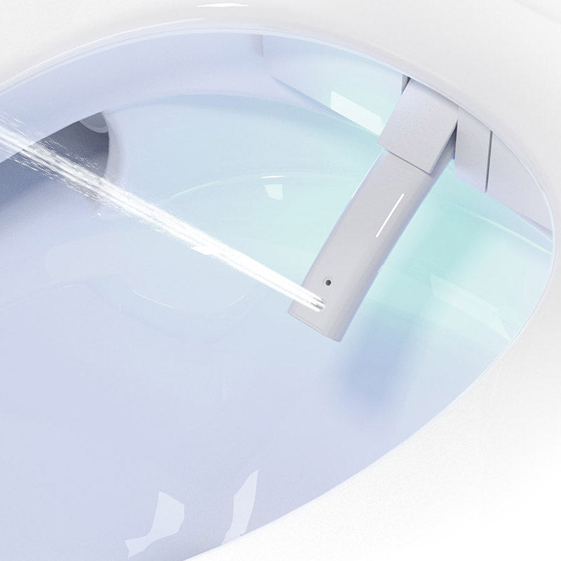 Modern 1-Piece Toilet Bowl In-Wall Urine Toilet with Slow Close Seat for Washroom Clearhalo 'Bathroom Remodel & Bathroom Fixtures' 'Home Improvement' 'home_improvement' 'home_improvement_toilets' 'Toilets & Bidets' 'Toilets' 6624024