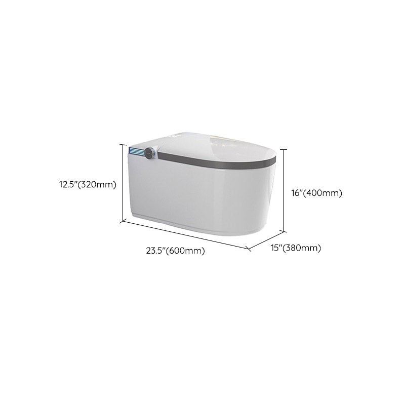 Modern 1-Piece Toilet Bowl In-Wall Urine Toilet with Slow Close Seat for Washroom Clearhalo 'Bathroom Remodel & Bathroom Fixtures' 'Home Improvement' 'home_improvement' 'home_improvement_toilets' 'Toilets & Bidets' 'Toilets' 6624032