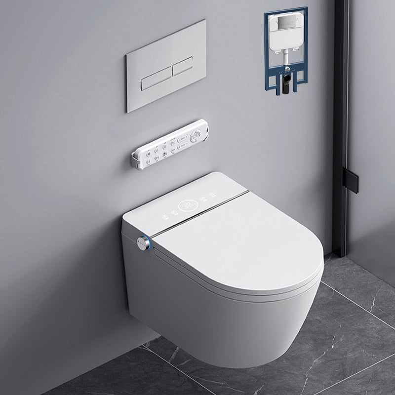 Modern 1-Piece Toilet In-Wall Urine Toilet with Slow Close Seat for Washroom Automatic Lid( Top Configuration) Toilet with Low Tanker Clearhalo 'Bathroom Remodel & Bathroom Fixtures' 'Home Improvement' 'home_improvement' 'home_improvement_toilets' 'Toilets & Bidets' 'Toilets' 6624034