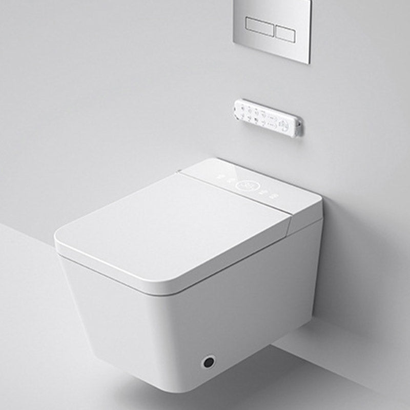 Modern One Piece Toilet Bowl In-Wall Urine Toilet for Bathroom Manual Flap&Ultraviolet Sterilization (Medium Version) Toilet with Low Tanker Clearhalo 'Bathroom Remodel & Bathroom Fixtures' 'Home Improvement' 'home_improvement' 'home_improvement_toilets' 'Toilets & Bidets' 'Toilets' 6624084