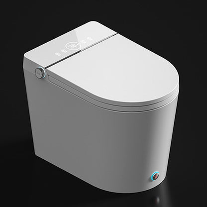 Modern One Piece Toilet Bowl Floor Mounted Urine Toilet with Seat for Bathroom Manual Lid (Standard) 12" Clearhalo 'Bathroom Remodel & Bathroom Fixtures' 'Home Improvement' 'home_improvement' 'home_improvement_toilets' 'Toilets & Bidets' 'Toilets' 6624099