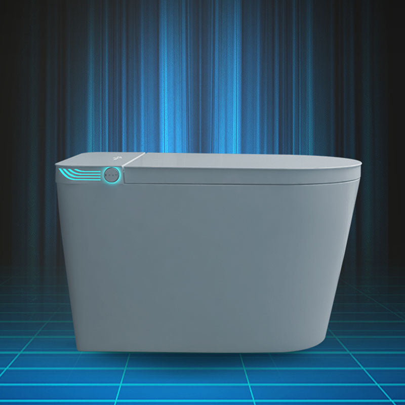 Contemporary 17.32" H White Electronic Toilet Elongated Floor Standing Bidet Clearhalo 'Bathroom Remodel & Bathroom Fixtures' 'Bidets' 'Home Improvement' 'home_improvement' 'home_improvement_bidets' 'Toilets & Bidets' 6624206