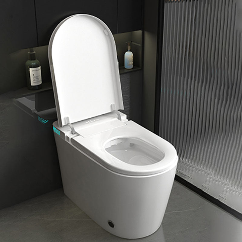 Contemporary 17.32" H White Electronic Toilet Elongated Floor Standing Bidet Clearhalo 'Bathroom Remodel & Bathroom Fixtures' 'Bidets' 'Home Improvement' 'home_improvement' 'home_improvement_bidets' 'Toilets & Bidets' 6624212