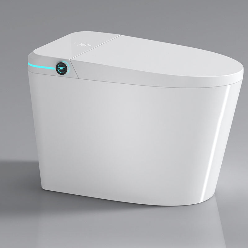 Contemporary Electronic Toilet Seat Elongated Floor Standing Bidet White Clearhalo 'Bathroom Remodel & Bathroom Fixtures' 'Bidets' 'Home Improvement' 'home_improvement' 'home_improvement_bidets' 'Toilets & Bidets' 6624235