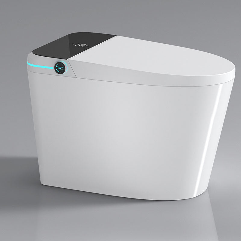 Contemporary Electronic Toilet Seat Elongated Floor Standing Bidet Black White Clearhalo 'Bathroom Remodel & Bathroom Fixtures' 'Bidets' 'Home Improvement' 'home_improvement' 'home_improvement_bidets' 'Toilets & Bidets' 6624236