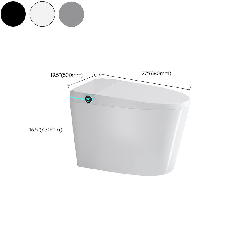 Contemporary Electronic Toilet Seat Elongated Floor Standing Bidet Clearhalo 'Bathroom Remodel & Bathroom Fixtures' 'Bidets' 'Home Improvement' 'home_improvement' 'home_improvement_bidets' 'Toilets & Bidets' 6624252