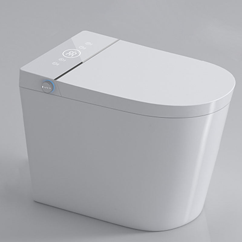 Contemporary 17.5" H Electronic Toilet Elongated Floor Standing Bidet White Clearhalo 'Bathroom Remodel & Bathroom Fixtures' 'Bidets' 'Home Improvement' 'home_improvement' 'home_improvement_bidets' 'Toilets & Bidets' 6624255