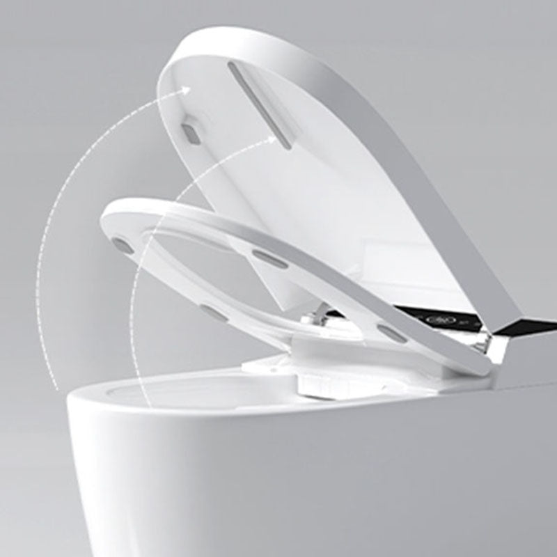 Contemporary 17.5" H Electronic Toilet Elongated Floor Standing Bidet Clearhalo 'Bathroom Remodel & Bathroom Fixtures' 'Bidets' 'Home Improvement' 'home_improvement' 'home_improvement_bidets' 'Toilets & Bidets' 6624263