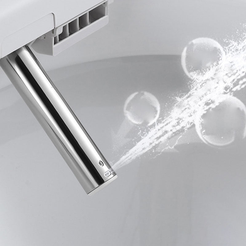 Contemporary White Electronic Toilet Elongated Floor Mount Bidet Clearhalo 'Bathroom Remodel & Bathroom Fixtures' 'Bidets' 'Home Improvement' 'home_improvement' 'home_improvement_bidets' 'Toilets & Bidets' 6624282