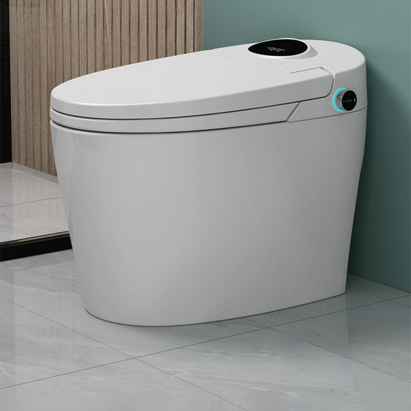 20.8" H White Electronic Toilet Elongated Floor Mount Bidet with Heated Seat Clearhalo 'Bathroom Remodel & Bathroom Fixtures' 'Bidets' 'Home Improvement' 'home_improvement' 'home_improvement_bidets' 'Toilets & Bidets' 6624293