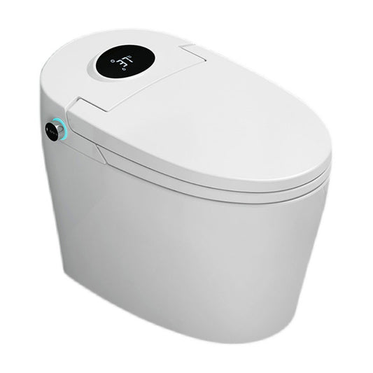 20.8" H White Electronic Toilet Elongated Floor Mount Bidet with Heated Seat Clearhalo 'Bathroom Remodel & Bathroom Fixtures' 'Bidets' 'Home Improvement' 'home_improvement' 'home_improvement_bidets' 'Toilets & Bidets' 6624294