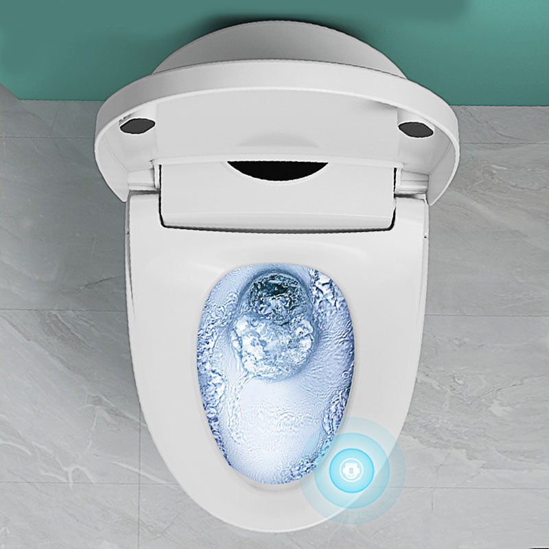 20.8" H White Electronic Toilet Elongated Floor Mount Bidet with Heated Seat Clearhalo 'Bathroom Remodel & Bathroom Fixtures' 'Bidets' 'Home Improvement' 'home_improvement' 'home_improvement_bidets' 'Toilets & Bidets' 6624297