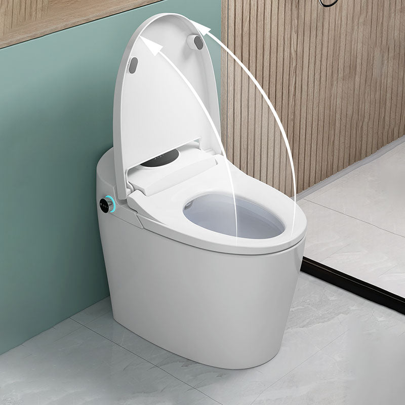 20.8" H White Electronic Toilet Elongated Floor Mount Bidet with Heated Seat Clearhalo 'Bathroom Remodel & Bathroom Fixtures' 'Bidets' 'Home Improvement' 'home_improvement' 'home_improvement_bidets' 'Toilets & Bidets' 6624302