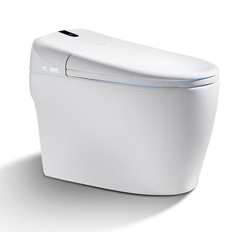 Electronic Toilet Elongated Floor Standing Bidet with Warm Air Dryer White Clearhalo 'Bathroom Remodel & Bathroom Fixtures' 'Bidets' 'Home Improvement' 'home_improvement' 'home_improvement_bidets' 'Toilets & Bidets' 6624326