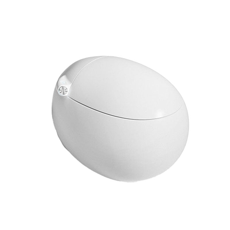 White Egg Shaped Electronic Elongated Toilet Floor Standing Bidet Clearhalo 'Bathroom Remodel & Bathroom Fixtures' 'Bidets' 'Home Improvement' 'home_improvement' 'home_improvement_bidets' 'Toilets & Bidets' 6624347