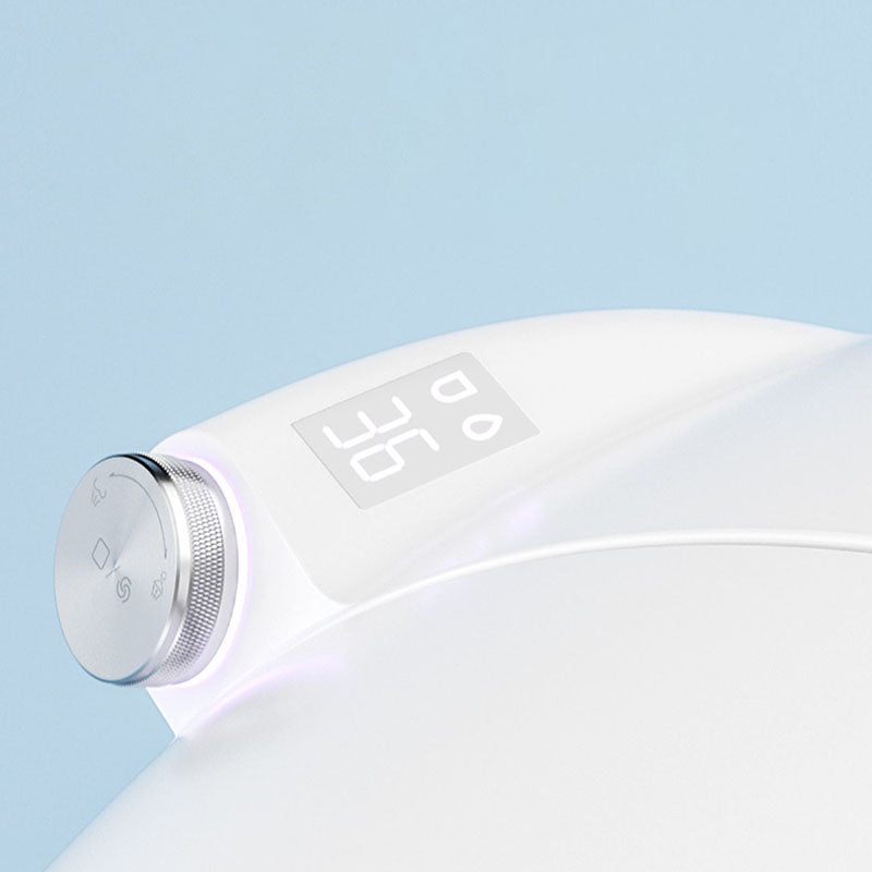 White Egg Shaped Electronic Elongated Toilet Floor Standing Bidet Clearhalo 'Bathroom Remodel & Bathroom Fixtures' 'Bidets' 'Home Improvement' 'home_improvement' 'home_improvement_bidets' 'Toilets & Bidets' 6624351