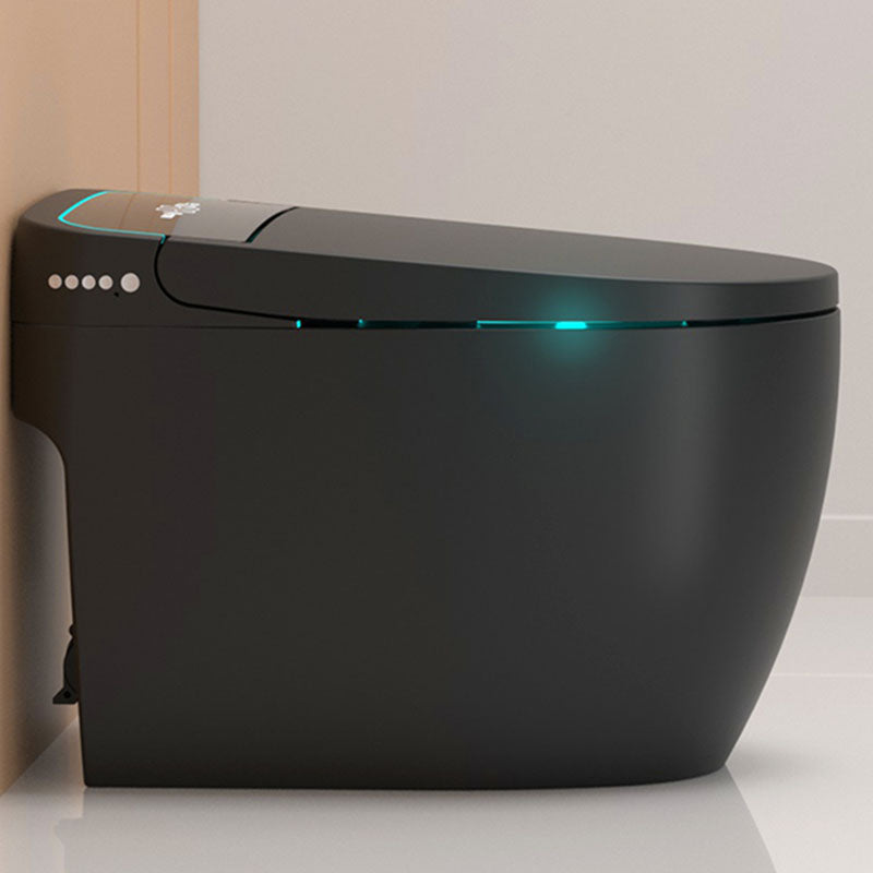 19.68" H Electronic Elongated Toilet Floor Standing Bidet in Black Clearhalo 'Bathroom Remodel & Bathroom Fixtures' 'Bidets' 'Home Improvement' 'home_improvement' 'home_improvement_bidets' 'Toilets & Bidets' 6624403