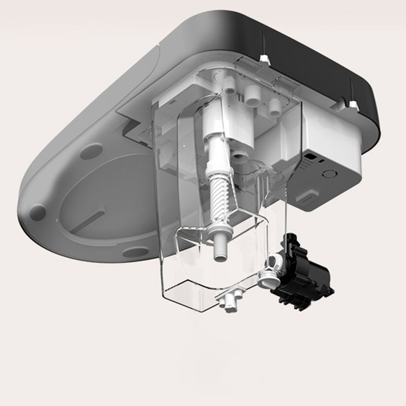 19.68" H Electronic Elongated Toilet Floor Standing Bidet in Black Clearhalo 'Bathroom Remodel & Bathroom Fixtures' 'Bidets' 'Home Improvement' 'home_improvement' 'home_improvement_bidets' 'Toilets & Bidets' 6624407