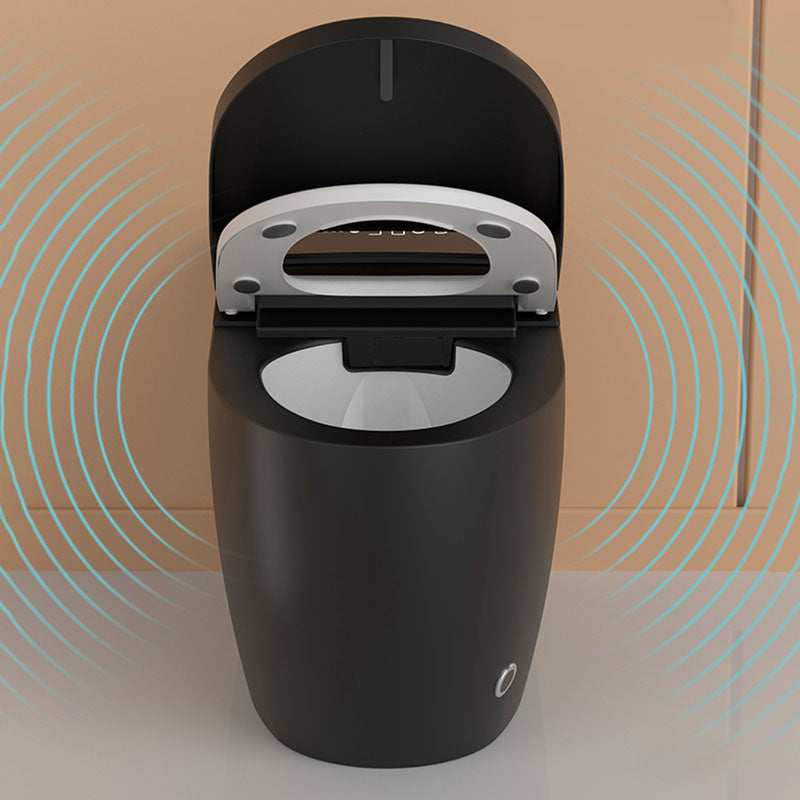 19.68" H Electronic Elongated Toilet Floor Standing Bidet in Black Clearhalo 'Bathroom Remodel & Bathroom Fixtures' 'Bidets' 'Home Improvement' 'home_improvement' 'home_improvement_bidets' 'Toilets & Bidets' 6624410