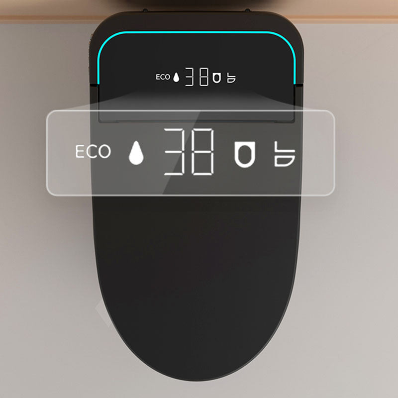 19.68" H Electronic Elongated Toilet Floor Standing Bidet in Black Clearhalo 'Bathroom Remodel & Bathroom Fixtures' 'Bidets' 'Home Improvement' 'home_improvement' 'home_improvement_bidets' 'Toilets & Bidets' 6624415