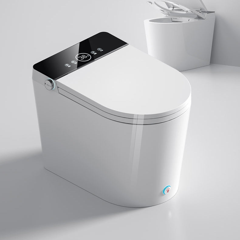 Contemporary Electronic Elongated Toilet Floor Standing Bidet Clearhalo 'Bathroom Remodel & Bathroom Fixtures' 'Bidets' 'Home Improvement' 'home_improvement' 'home_improvement_bidets' 'Toilets & Bidets' 6624423