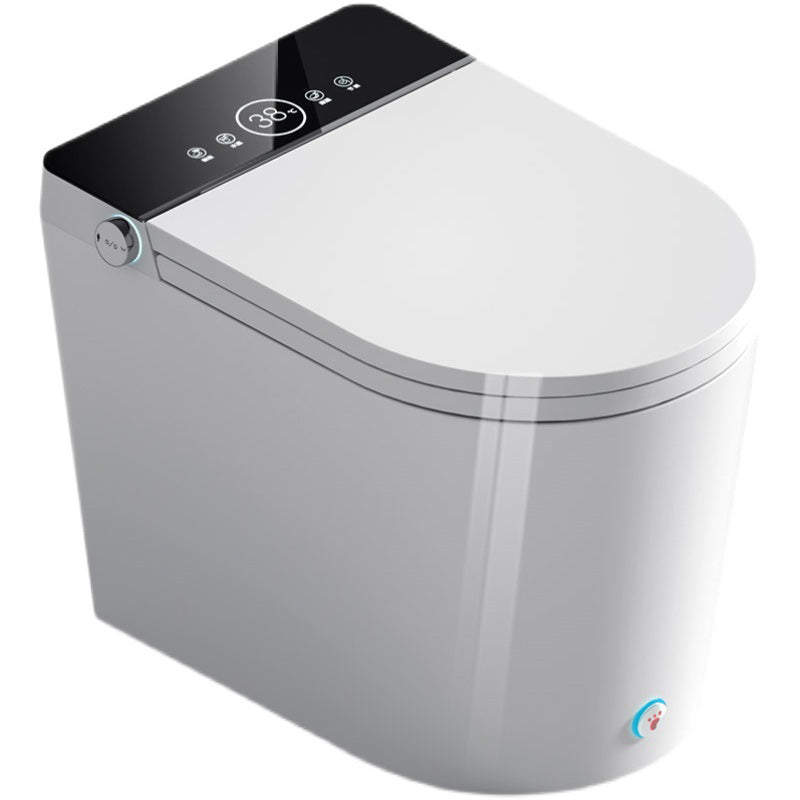 Contemporary Electronic Elongated Toilet Floor Standing Bidet Clearhalo 'Bathroom Remodel & Bathroom Fixtures' 'Bidets' 'Home Improvement' 'home_improvement' 'home_improvement_bidets' 'Toilets & Bidets' 6624425