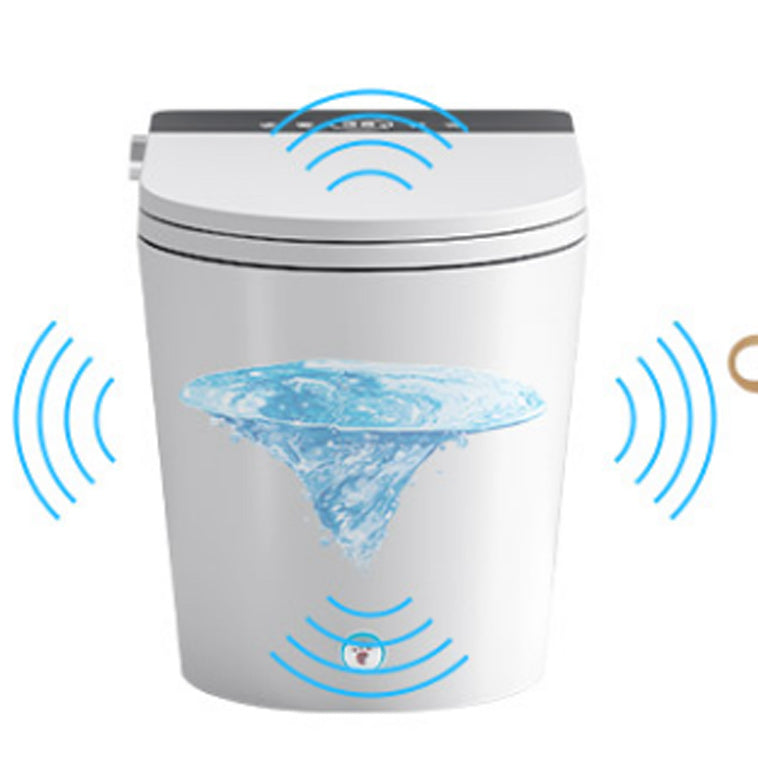 Contemporary Electronic Elongated Toilet Floor Standing Bidet Clearhalo 'Bathroom Remodel & Bathroom Fixtures' 'Bidets' 'Home Improvement' 'home_improvement' 'home_improvement_bidets' 'Toilets & Bidets' 6624426