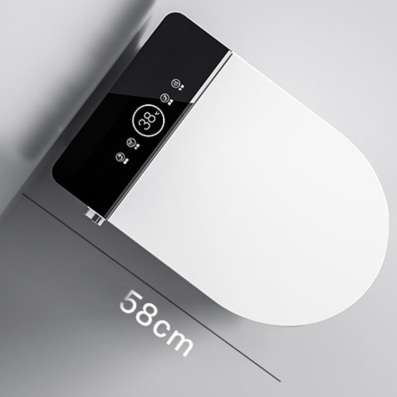 Contemporary Electronic Elongated Toilet Floor Standing Bidet Clearhalo 'Bathroom Remodel & Bathroom Fixtures' 'Bidets' 'Home Improvement' 'home_improvement' 'home_improvement_bidets' 'Toilets & Bidets' 6624434