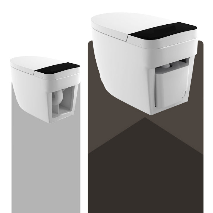 Ceramic Floor Standing Bidet Elongated Heated Seat Bidet in White Clearhalo 'Bathroom Remodel & Bathroom Fixtures' 'Bidets' 'Home Improvement' 'home_improvement' 'home_improvement_bidets' 'Toilets & Bidets' 6624445