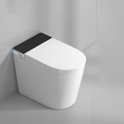 Foot Sensor White Floor Standing Bidet Water Pressure Control Bidet Manual Flip (Standard) Clearhalo 'Bathroom Remodel & Bathroom Fixtures' 'Bidets' 'Home Improvement' 'home_improvement' 'home_improvement_bidets' 'Toilets & Bidets' 6624456