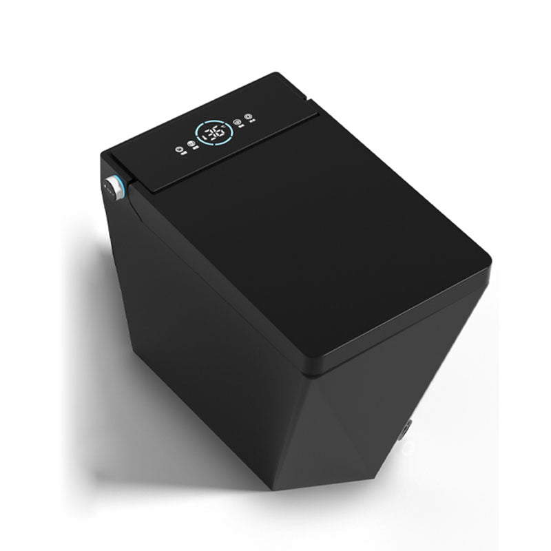 Black / Gray / White Electronic Toilet Elongated Floor Mount Bidet Black Clearhalo 'Bathroom Remodel & Bathroom Fixtures' 'Bidets' 'Home Improvement' 'home_improvement' 'home_improvement_bidets' 'Toilets & Bidets' 6624476