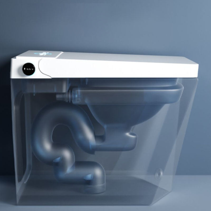 Black / Gray / White Electronic Toilet Elongated Floor Mount Bidet Clearhalo 'Bathroom Remodel & Bathroom Fixtures' 'Bidets' 'Home Improvement' 'home_improvement' 'home_improvement_bidets' 'Toilets & Bidets' 6624481