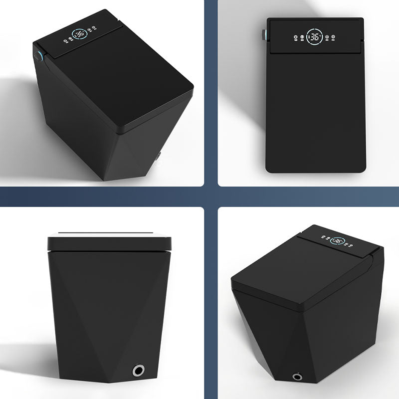 Black / Gray / White Electronic Toilet Elongated Floor Mount Bidet Clearhalo 'Bathroom Remodel & Bathroom Fixtures' 'Bidets' 'Home Improvement' 'home_improvement' 'home_improvement_bidets' 'Toilets & Bidets' 6624488