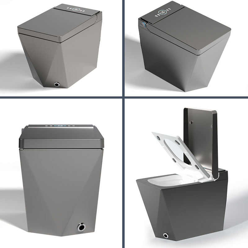 Black / Gray / White Electronic Toilet Elongated Floor Mount Bidet Clearhalo 'Bathroom Remodel & Bathroom Fixtures' 'Bidets' 'Home Improvement' 'home_improvement' 'home_improvement_bidets' 'Toilets & Bidets' 6624489