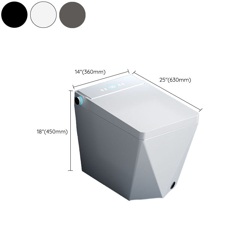 Black / Gray / White Electronic Toilet Elongated Floor Mount Bidet Clearhalo 'Bathroom Remodel & Bathroom Fixtures' 'Bidets' 'Home Improvement' 'home_improvement' 'home_improvement_bidets' 'Toilets & Bidets' 6624490