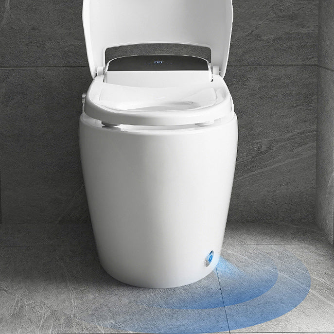 White Elongated Floor Standing Bidet Home Heated Seat All-in-One Bidet Clearhalo 'Bathroom Remodel & Bathroom Fixtures' 'Bidets' 'Home Improvement' 'home_improvement' 'home_improvement_bidets' 'Toilets & Bidets' 6624498