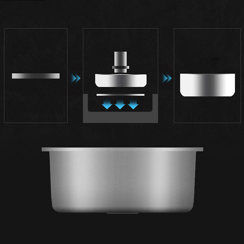 Modern Style Kitchen Sink Dirt Resistant Drop-In Kitchen Sink with Drain Assembly Clearhalo 'Home Improvement' 'home_improvement' 'home_improvement_kitchen_sinks' 'Kitchen Remodel & Kitchen Fixtures' 'Kitchen Sinks & Faucet Components' 'Kitchen Sinks' 'kitchen_sinks' 6627229