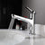 Contemporary Pull-out Faucet Single Lever Handle Faucet for Bathroom Silver Clearhalo 'Bathroom Remodel & Bathroom Fixtures' 'Bathroom Sink Faucets' 'Bathroom Sinks & Faucet Components' 'bathroom_sink_faucets' 'Home Improvement' 'home_improvement' 'home_improvement_bathroom_sink_faucets' 6627247