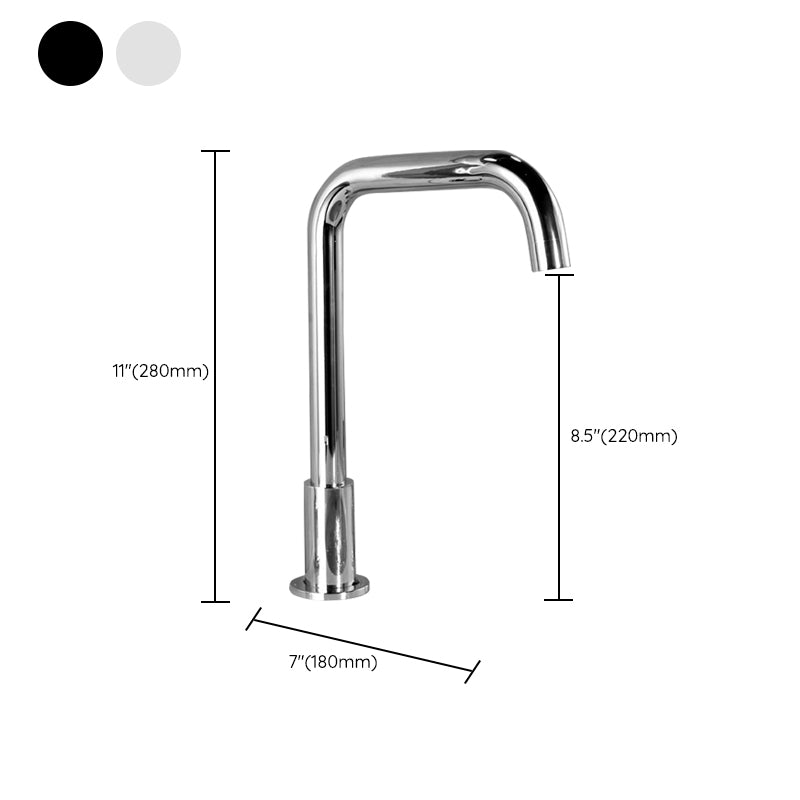 High-Arc Vanity Sink Faucet Light Luxury Vessel Faucet 3-hole Faucet Clearhalo 'Bathroom Remodel & Bathroom Fixtures' 'Bathroom Sink Faucets' 'Bathroom Sinks & Faucet Components' 'bathroom_sink_faucets' 'Home Improvement' 'home_improvement' 'home_improvement_bathroom_sink_faucets' 6627270