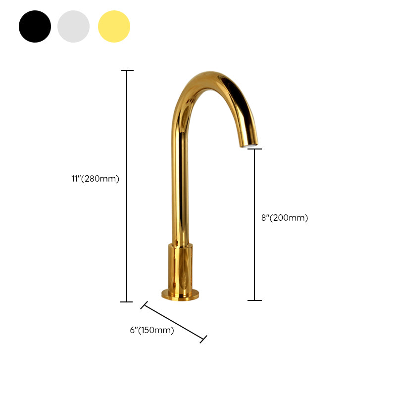High-Arc Vanity Sink Faucet Light Luxury Vessel Faucet 3-hole Faucet Clearhalo 'Bathroom Remodel & Bathroom Fixtures' 'Bathroom Sink Faucets' 'Bathroom Sinks & Faucet Components' 'bathroom_sink_faucets' 'Home Improvement' 'home_improvement' 'home_improvement_bathroom_sink_faucets' 6627271