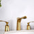5.1" H Brass Basin Lavatory Faucet Double Handles Bathroom Faucet Gold Clearhalo 'Bathroom Remodel & Bathroom Fixtures' 'Bathroom Sink Faucets' 'Bathroom Sinks & Faucet Components' 'bathroom_sink_faucets' 'Home Improvement' 'home_improvement' 'home_improvement_bathroom_sink_faucets' 6627278
