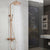 Modern Shower Set Stainless Steel Temperature Control Wall Mounted Shower Combo Rose Gold Clearhalo 'Bathroom Remodel & Bathroom Fixtures' 'Home Improvement' 'home_improvement' 'home_improvement_shower_faucets' 'Shower Faucets & Systems' 'shower_faucets' 'Showers & Bathtubs Plumbing' 'Showers & Bathtubs' 6627378