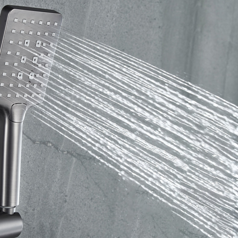 Modern Shower Trim Brass Slide Bar Included Adjustable Shower Head Shower System Clearhalo 'Bathroom Remodel & Bathroom Fixtures' 'Home Improvement' 'home_improvement' 'home_improvement_shower_faucets' 'Shower Faucets & Systems' 'shower_faucets' 'Showers & Bathtubs Plumbing' 'Showers & Bathtubs' 6627400