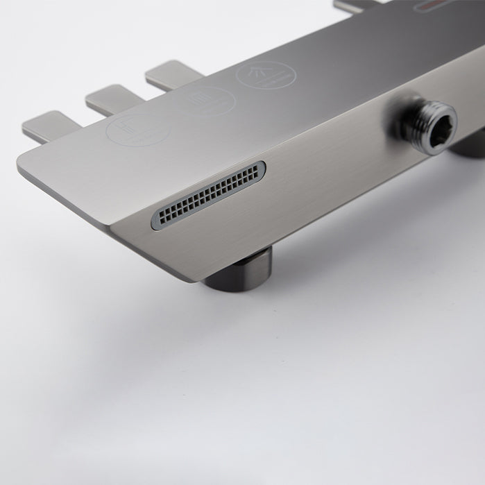 Modern Shower Trim Brass Slide Bar Included Adjustable Shower Head Shower System Clearhalo 'Bathroom Remodel & Bathroom Fixtures' 'Home Improvement' 'home_improvement' 'home_improvement_shower_faucets' 'Shower Faucets & Systems' 'shower_faucets' 'Showers & Bathtubs Plumbing' 'Showers & Bathtubs' 6627403