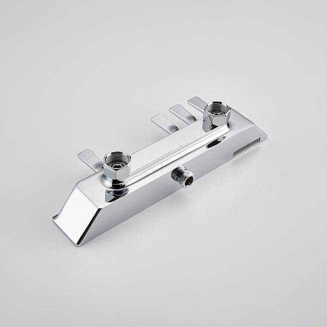 Modern Shower Trim Brass Slide Bar Included Adjustable Shower Head Shower System Clearhalo 'Bathroom Remodel & Bathroom Fixtures' 'Home Improvement' 'home_improvement' 'home_improvement_shower_faucets' 'Shower Faucets & Systems' 'shower_faucets' 'Showers & Bathtubs Plumbing' 'Showers & Bathtubs' 6627406